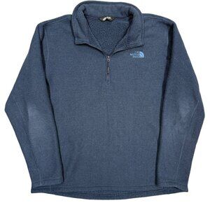 The North Face Waffle Knit 1/4 Zip Fleece Sweater Jacket XXL